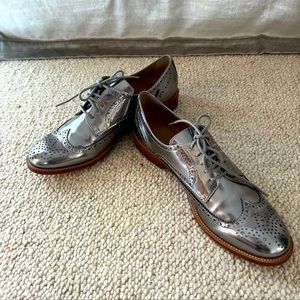 Banana Republic- never worn, super cute silver oxfords.